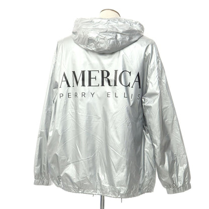 [Used] Perry Ellis America PERRY ELLIS AMERICA Nylon Hooded Shell Jacket Silver [XL] [Condition Rank C] [Men&