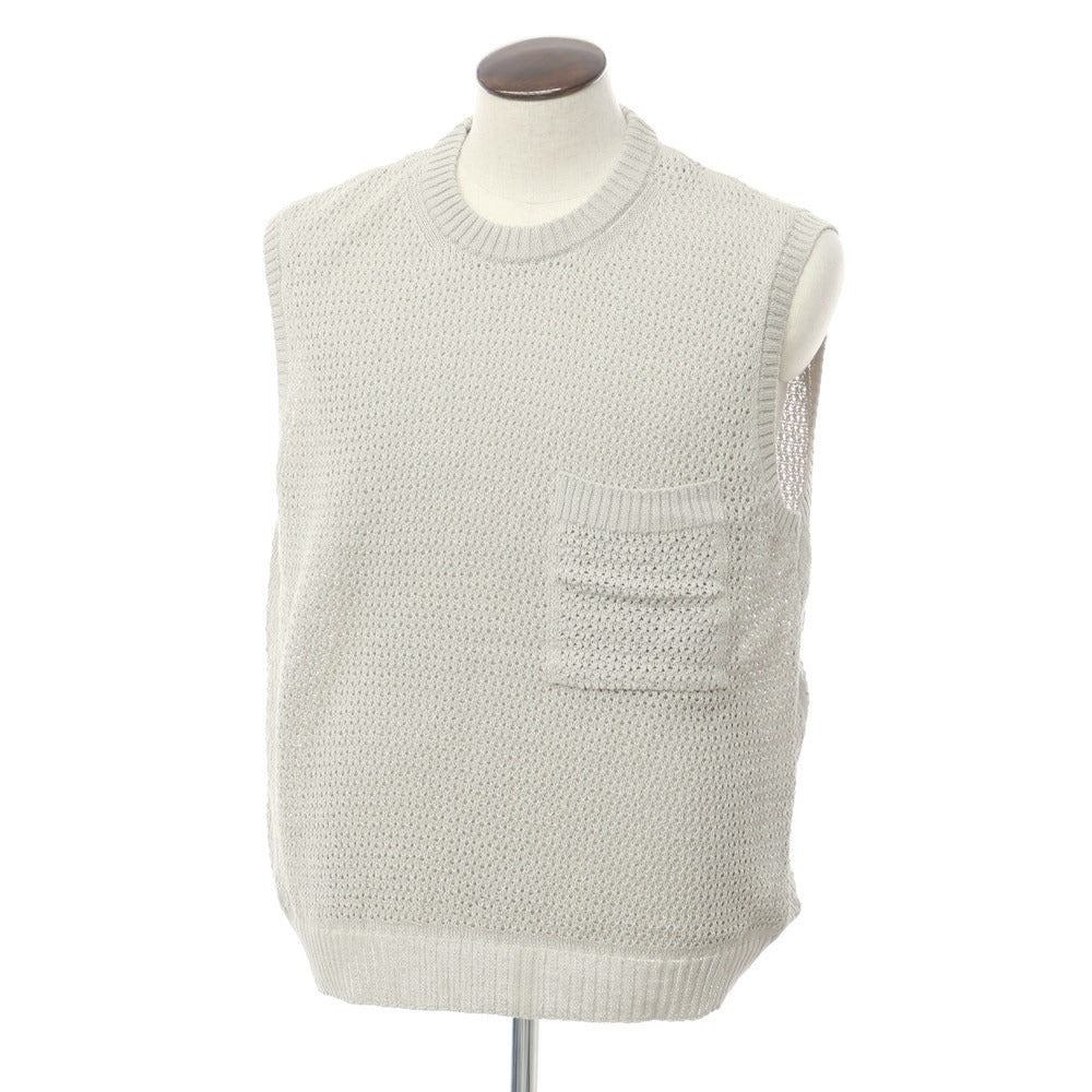 [Used] WELDER Cotton Knit Vest, Gray [Size 4] [GRY] [S/S] [Condition Rank B] [Men&