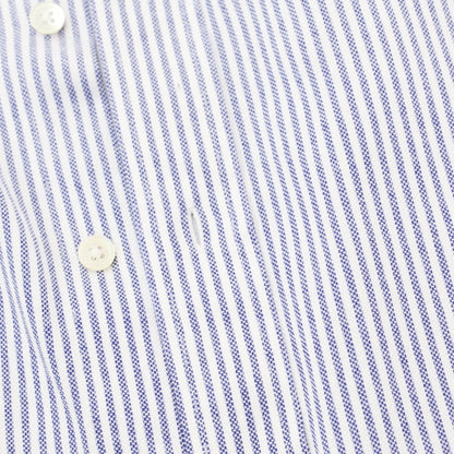 [Used] ESTNATION Cotton polyester cut and sewn striped short sleeve shirt White x Navy [L] [Condition rank C] [Men&