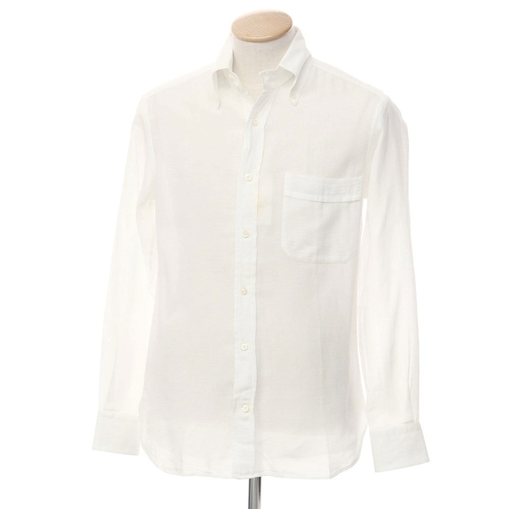 [Used] GUY ROVER Mesh Cotton Button-Down Shirt White [S] [Condition Rank C] [Men&