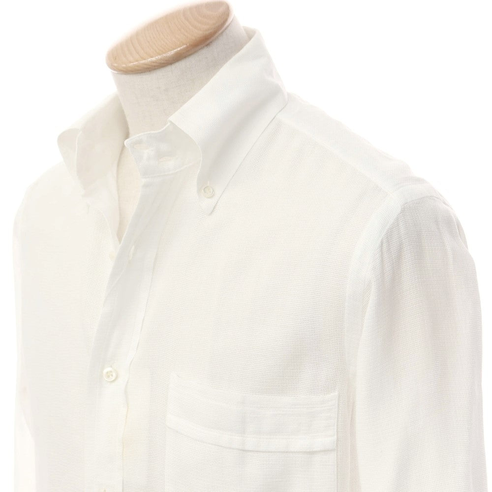 [Used] GUY ROVER Mesh Cotton Button-Down Shirt White [S] [Condition Rank C] [Men&