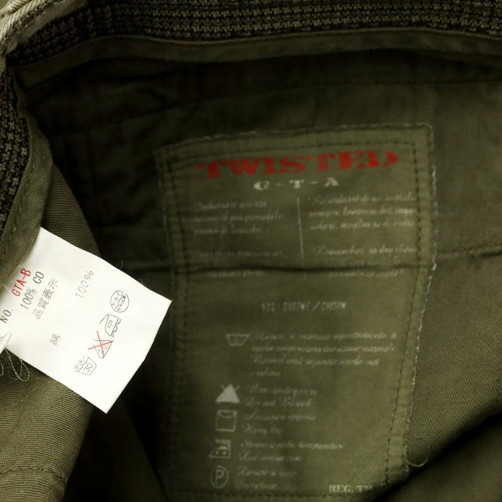 [Used] GTA TWISTED Cotton Cargo Pants Olive [44] [Condition Rank C] [Men&