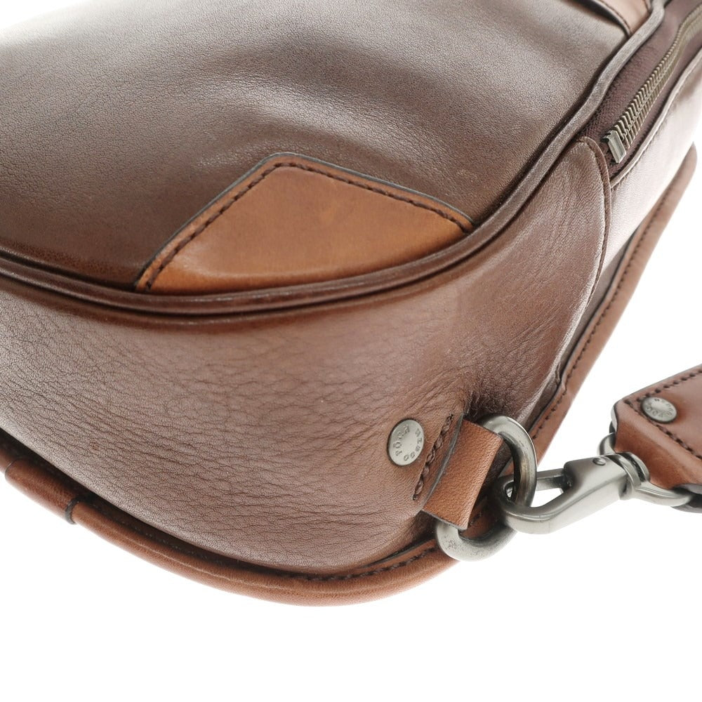 [Used] HERGOPOCH Leather One Shoulder Bag Brown [Condition Rank B] [Men&