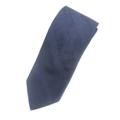 [Used] Brewer Shadow Stripe Tri-Fold Silk Tie Navy [Condition Rank B] [Men&