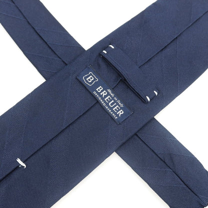 [Used] Brewer Shadow Stripe Tri-Fold Silk Tie Navy [Condition Rank B] [Men&