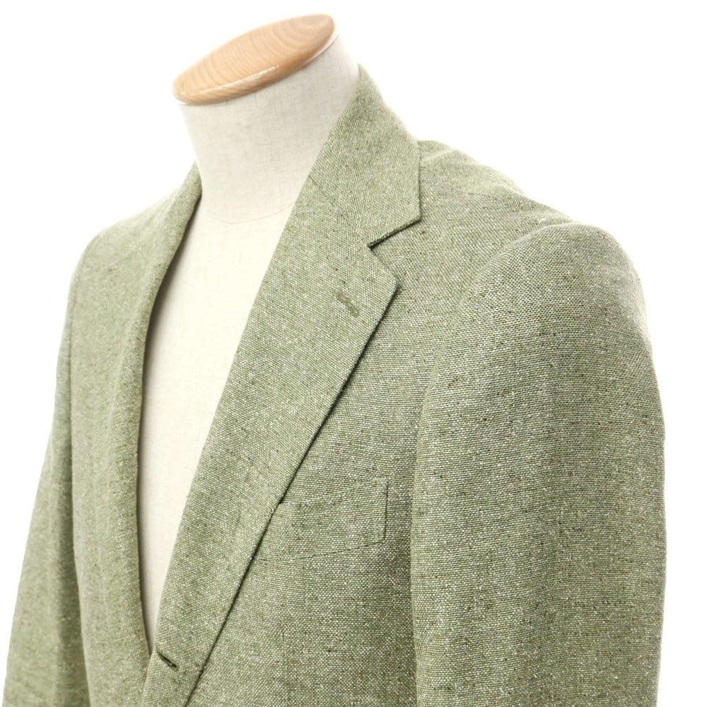 [Used] EDIFICE Silk Linen Cotton 3B Casual Jacket Green [44] [Condition Rank C] [Men&