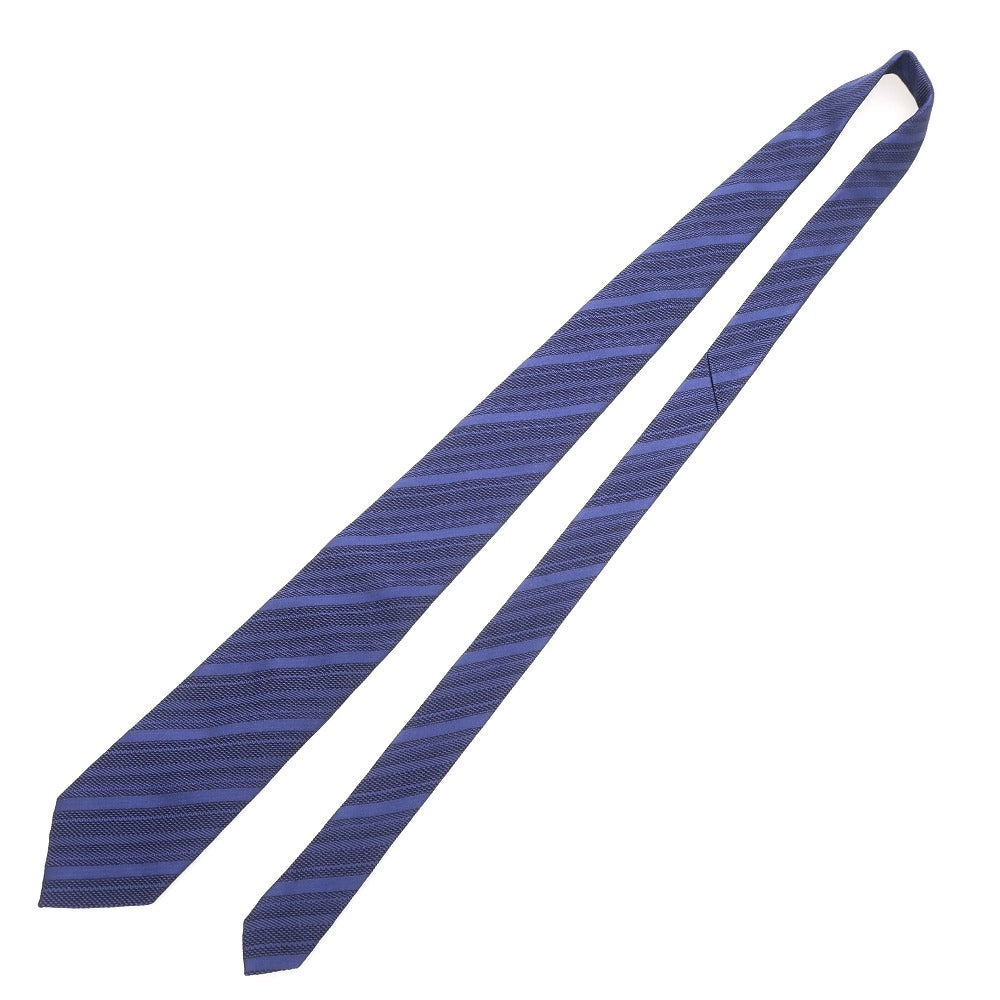 [Used] CRICKET Silk Striped Tie Navy [Condition Rank B] [Men&