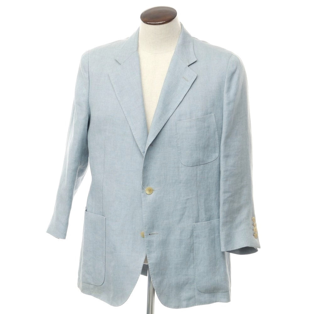 [Used] Loro Piana Linen Casual Jacket Light Blue [50] [Condition Rank D] [Men&