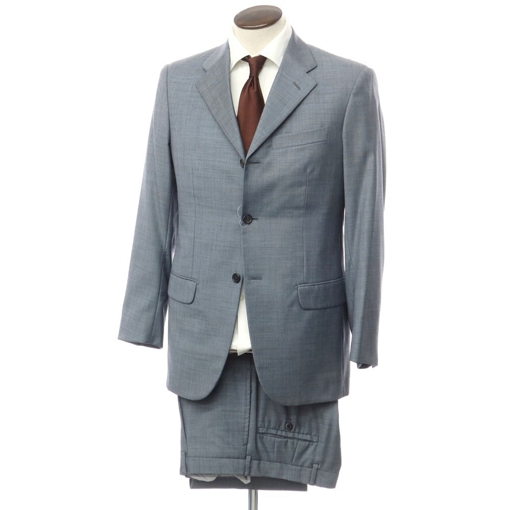 [Used] PIOMBO English wool 3-button suit, grayish blue [48] [Condition: C] [Men&