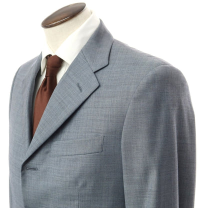 [Used] PIOMBO English wool 3-button suit, grayish blue [48] [Condition: C] [Men&