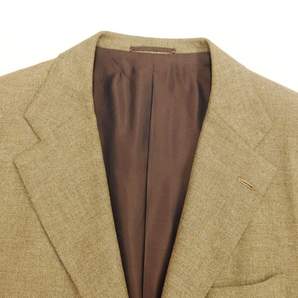 [Used] Kiton Wool Mohair 3-Button Suit, Ocher [50] [Condition Rank D] [Men&