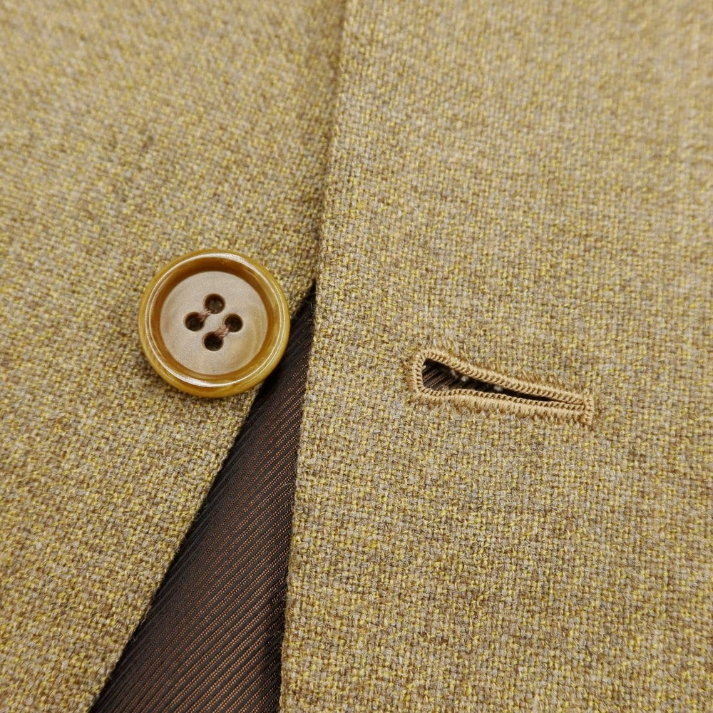 [Used] Kiton Wool Mohair 3-Button Suit, Ocher [50] [Condition Rank D] [Men&