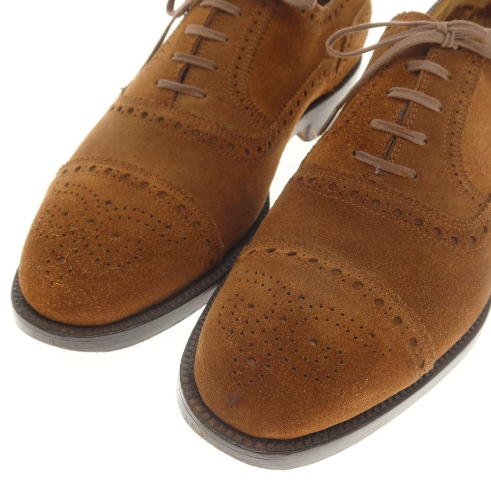 [Used] Luciano Barbera Suede Wingtip Dress Shoes Brown [Size 8] [BRW] [S/S/A/W] [Condition Rank C] [Men&