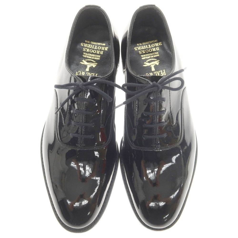 【中古】ブルックスブラザーズ Brooks Brothers PEAL&amp;CO製 パテントレザー プレーントゥドレスシューズ ブラック【サイズ70 D】【BLK】【S/S/A/W】【状態ランクA】【メンズ】【759890】
[EPD]