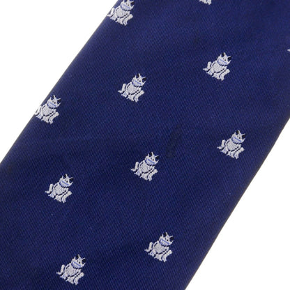 [Used] TIE YOUR TIE Sette Pieghe Silk Small Pattern Necktie Navy [-] [Condition Rank B] ​​[Men&