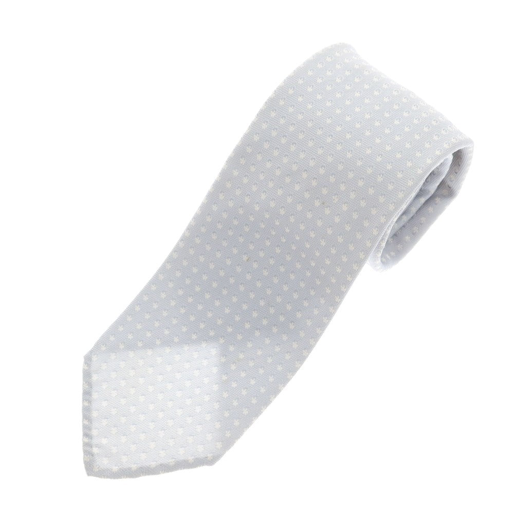 【中古】タイユアタイ TIE YOUR TIE シルク 小紋柄ネクタイ ライトブルーxホワイト【 状態ランクB 】【 メンズ 】 [DPD]
