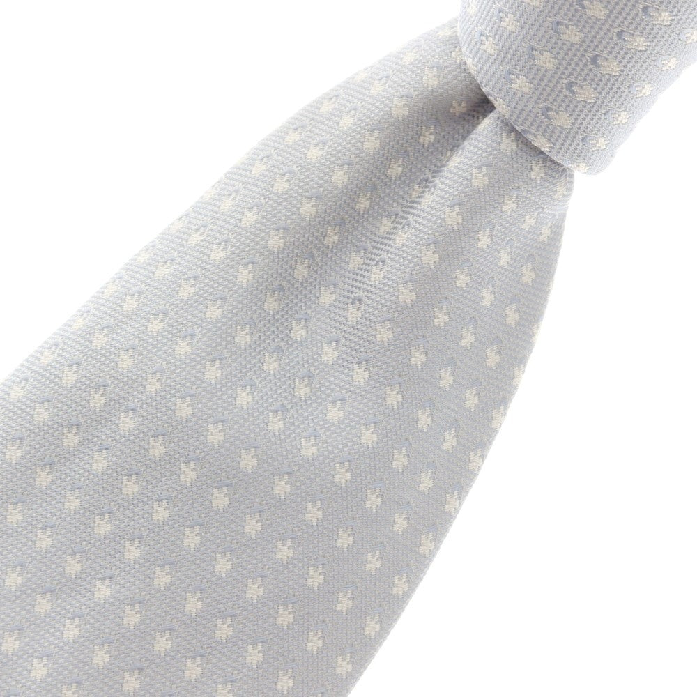 [Used] TIE YOUR TIE 3-fold silk small pattern necktie light blue x white [Size -] [BLU] [S/S/A/W] [Condition Rank B] ​​[Men&