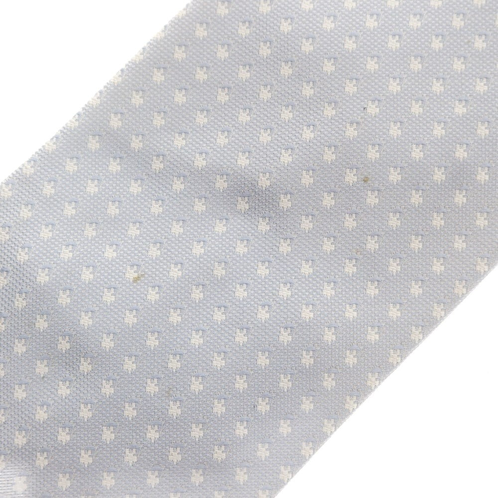 【中古】タイユアタイ TIE YOUR TIE シルク 小紋柄ネクタイ ライトブルーxホワイト【 状態ランクB 】【 メンズ 】 [DPD]