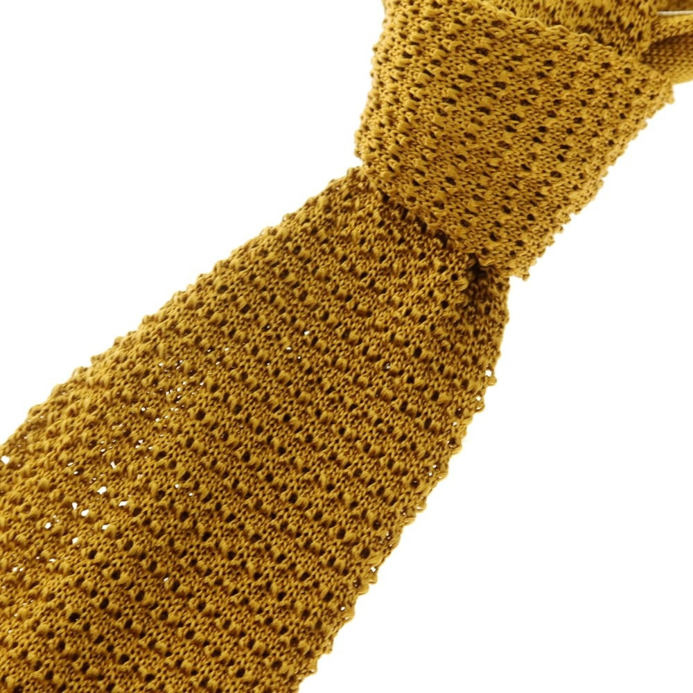 [Used] TIE YOUR TIE Silk Knit Tie Mustard [Size -] [YEL] [S/S/A/W] [Condition Rank B] ​​[Men&