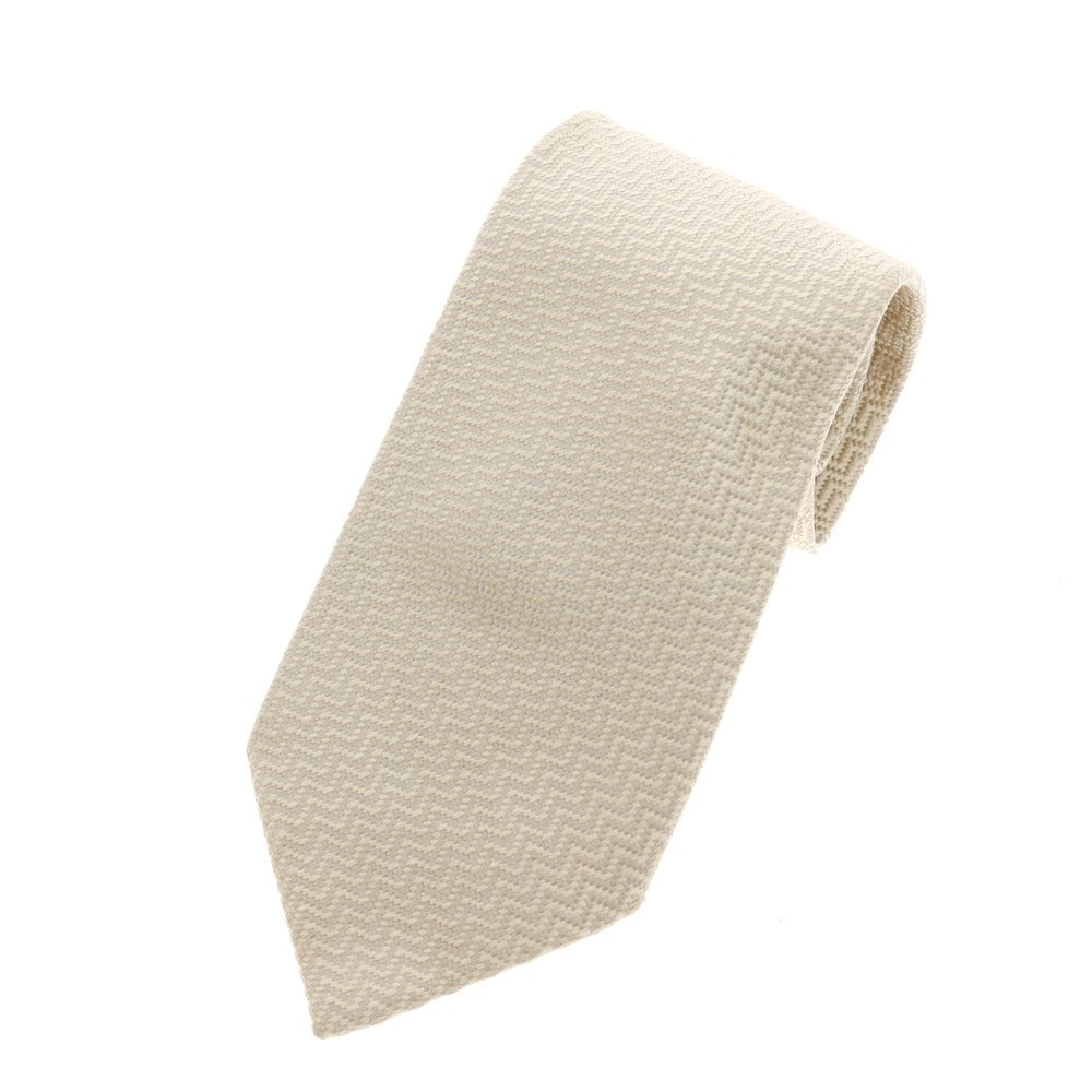 [Used] FRAY 3-fold silk plain tie off-white [Size -] [WHT] [S/S/A/W] [Condition Rank B] ​​[Men&