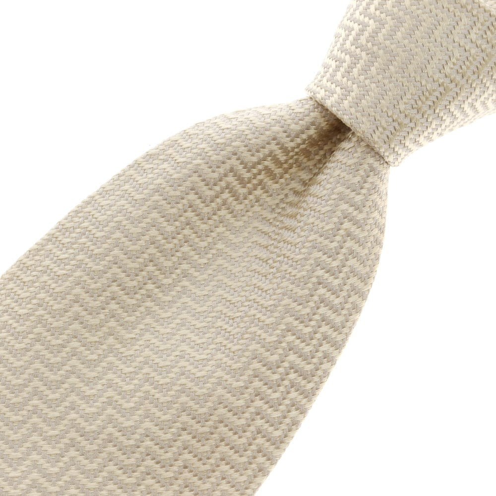 [Used] FRAY 3-fold silk plain tie off-white [Size -] [WHT] [S/S/A/W] [Condition Rank B] ​​[Men&