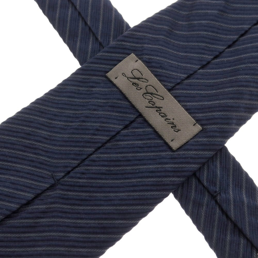 [Used] Les Copains 3-fold silk striped tie, navy [Size -] [NVY] [S/S/A/W] [Condition Rank B] ​​[Men&