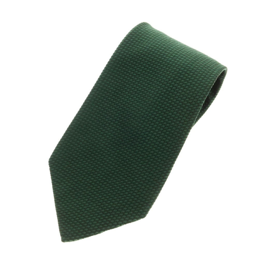 [Used] Les Copains 3-fold plain silk tie in deep green [Size -] [GRN] [S/S/A/W] [Condition B] [Men&