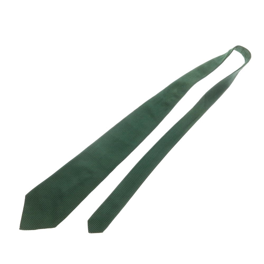 [Used] Les Copains 3-fold plain silk tie in deep green [Size -] [GRN] [S/S/A/W] [Condition B] [Men&