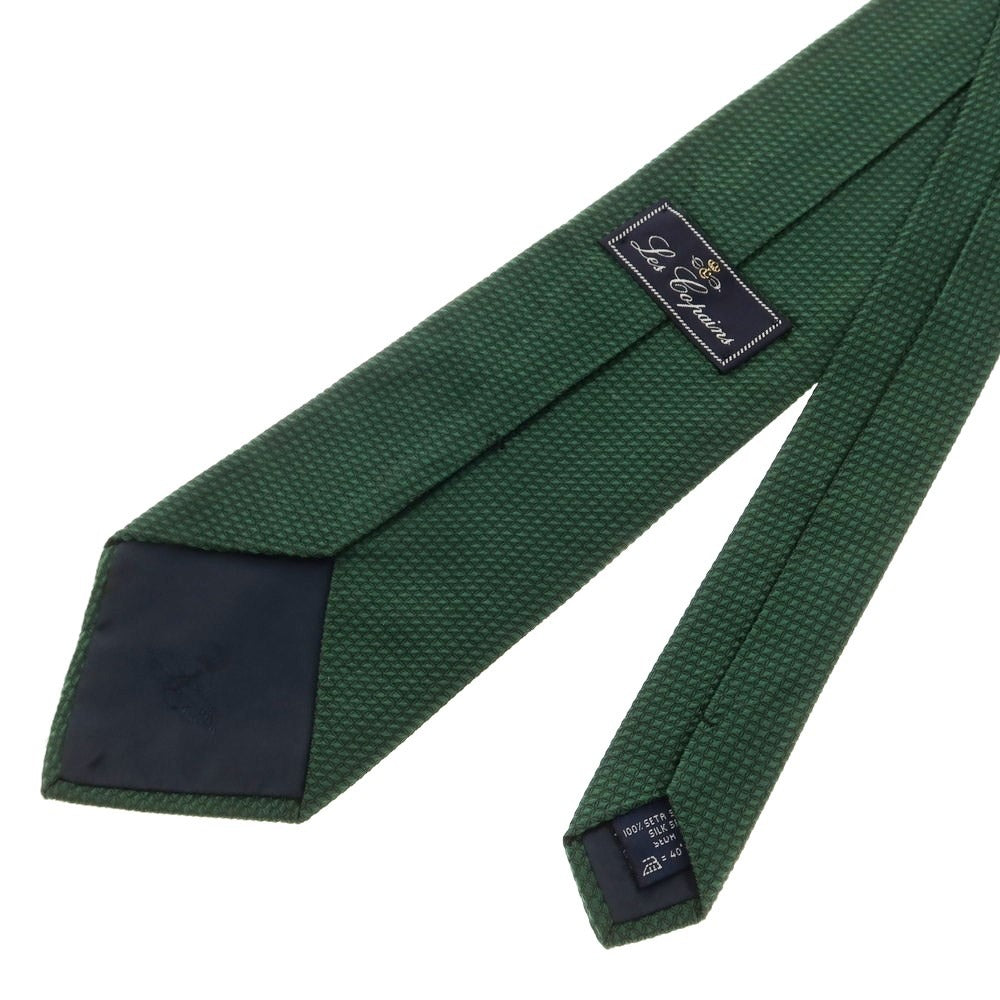 [Used] Les Copains 3-fold plain silk tie in deep green [Size -] [GRN] [S/S/A/W] [Condition B] [Men&