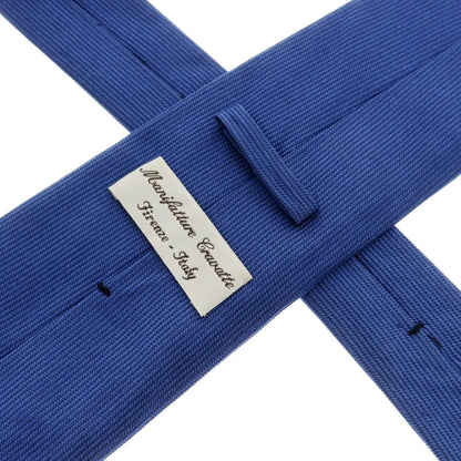 [Used] Manifatture Cravatte 3-fold silk plain tie, blue [Size -] [BLU] [S/S/A/W] [Condition Rank B] ​​[Men&