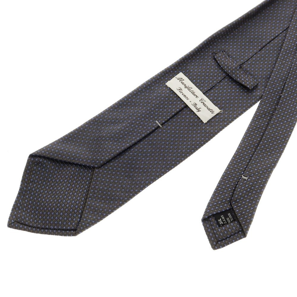 [Used] Manifatture Cravatte 3-fold silk tie, gray x blue [Size -] [GRY] [S/S/A/W] [Condition Rank B] ​​[Men&