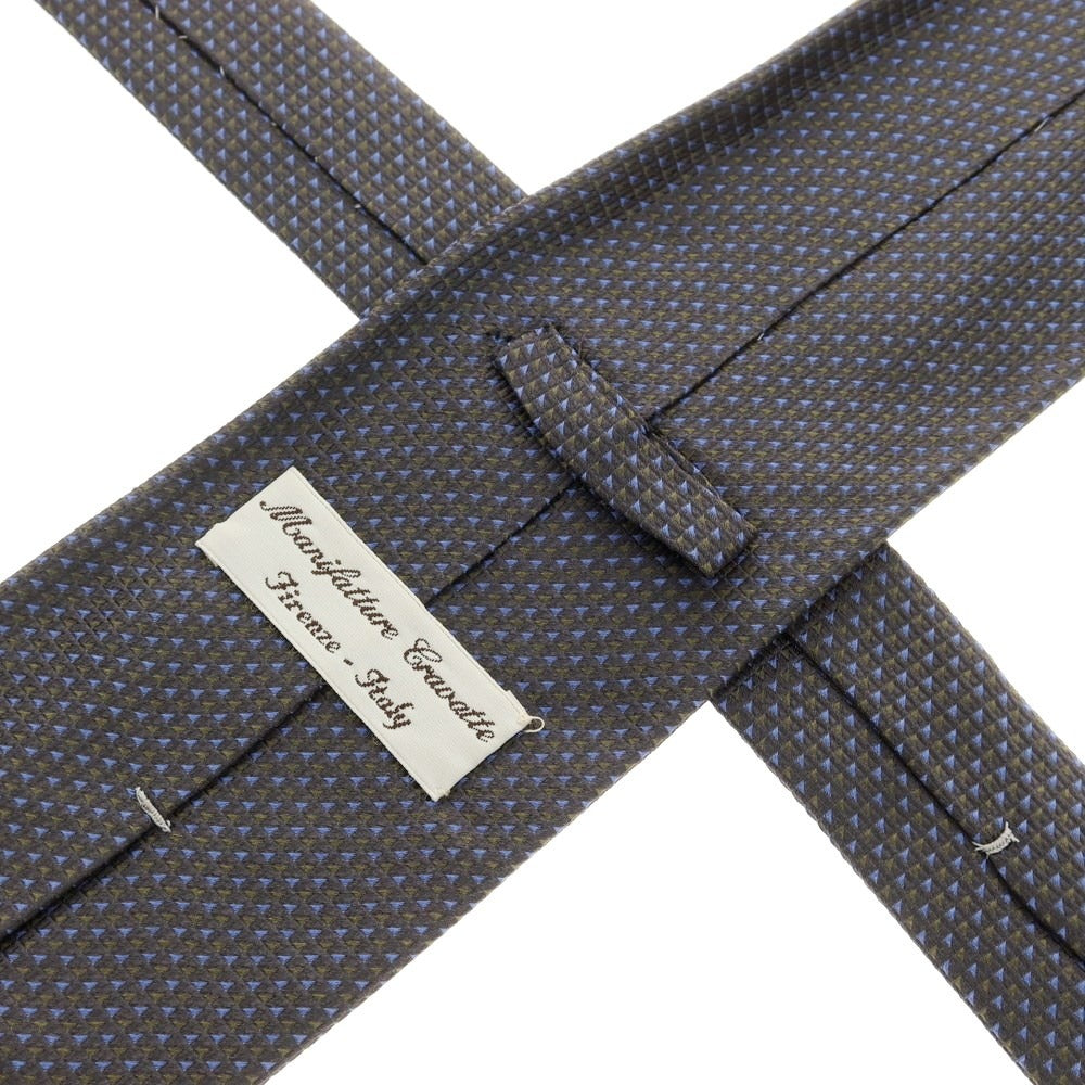 [Used] Manifatture Cravatte 3-fold silk tie, gray x blue [Size -] [GRY] [S/S/A/W] [Condition Rank B] ​​[Men&