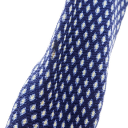 [Used] Manifatture Cravatte 3-fold silk small pattern necktie, navy x white [Size -] [NVY] [S/S/A/W] [Condition Rank B] ​​[Men&