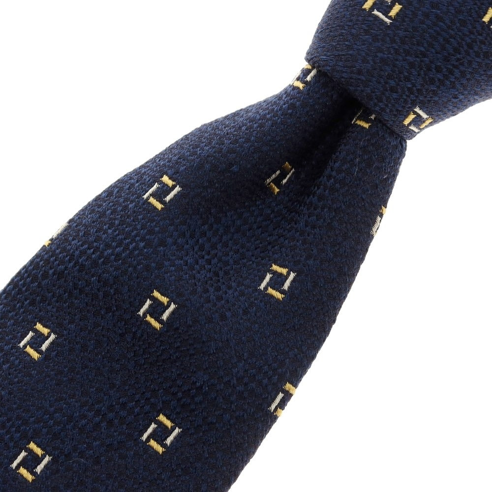 [Used] Manifatture Cravatte 3-fold silk small pattern tie, navy [Size -] [NVY] [S/S/A/W] [Condition Rank B] ​​[Men&