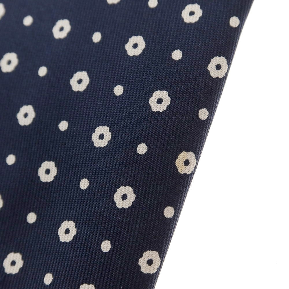 [Used] Stefano Bigi 3-fold silk small pattern tie, navy [Size -] [NVY] [S/S/A/W] [Condition Rank B] ​​[Men&