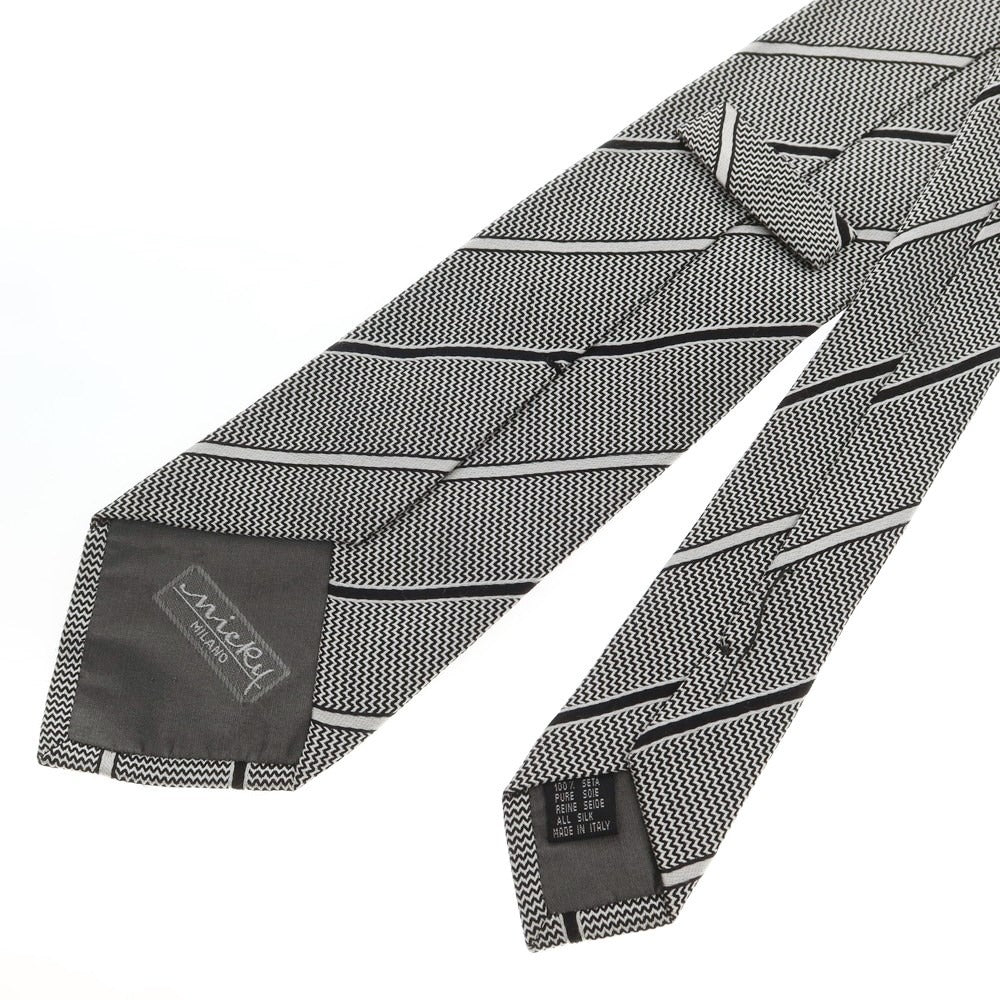 [Used] Nicky 3-fold silk striped tie, grey [Size -] [GRY] [S/S/A/W] [Condition: B] [Men&