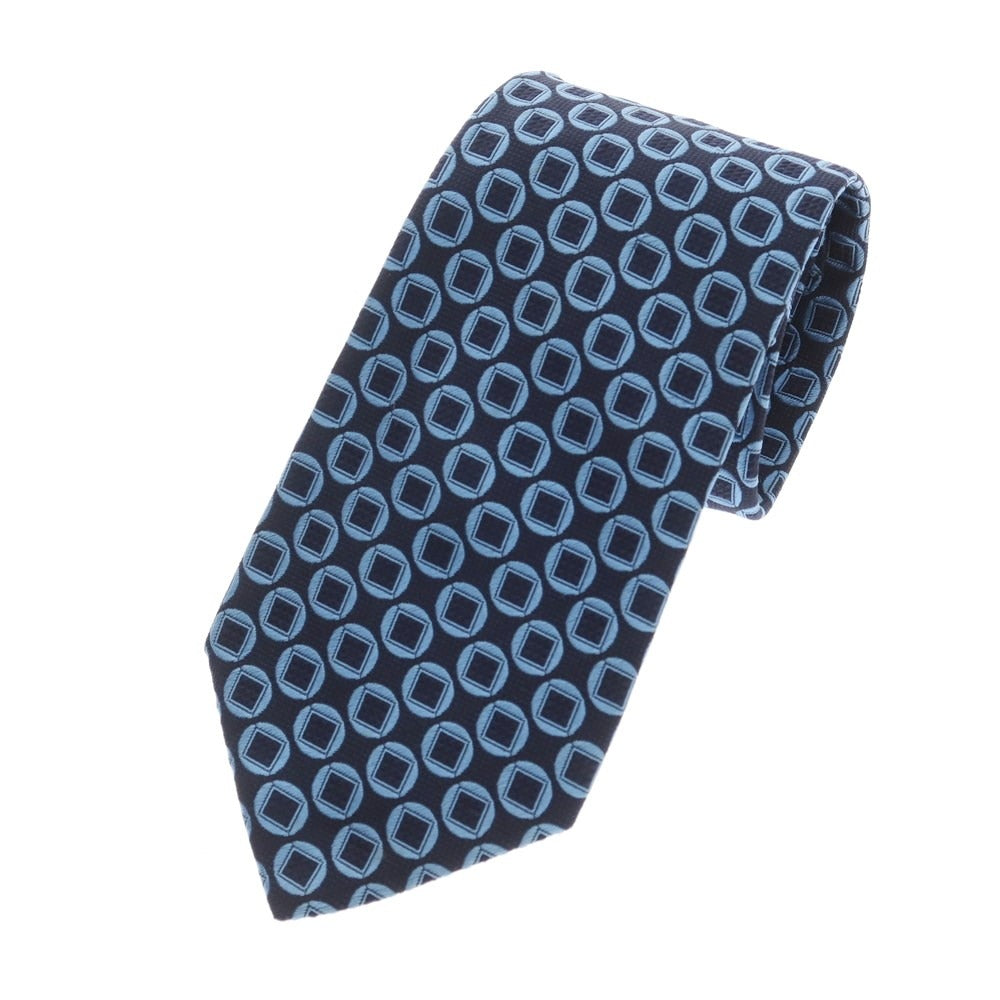 [Used] Stefano Ricci STEFANO RICCI 3-fold silk small pattern tie Navy x blue [Size -] [NVY] [S/S/A/W] [Condition Rank B] ​​[Men&