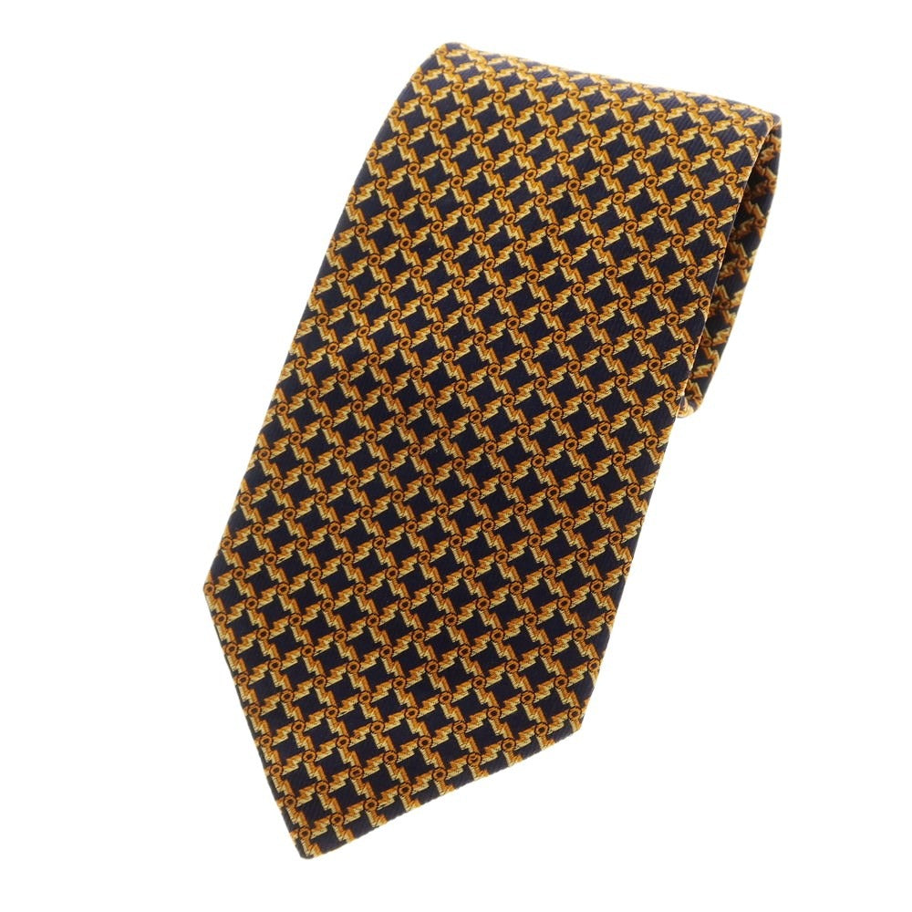 [Used] Stefano Ricci STEFANO RICCI 3-fold silk tie navy x orange [Size -] [NVY] [S/S/A/W] [Condition Rank B] ​​[Men&