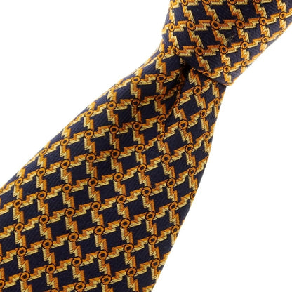 [Used] Stefano Ricci STEFANO RICCI 3-fold silk tie navy x orange [Size -] [NVY] [S/S/A/W] [Condition Rank B] ​​[Men&