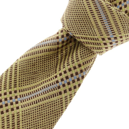 [Used] Franco Minucci 3-fold silk checkered tie, beige x brown [Size -] [BEI] [S/S/A/W] [Condition Rank B] ​​[Men&