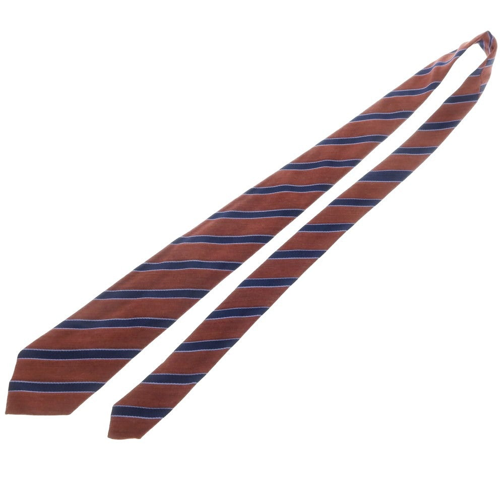 [Used] FRANCO BASSI 3-fold silk wool striped tie, dark burgundy [Size -] [RED] [A/W] [Condition Rank B] ​​[Men&