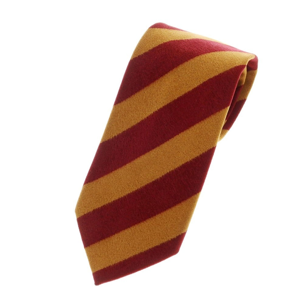 [Used] FRANCO BASSI 3-fold silk striped tie, Bordeaux x light brown [Size -] [RED] [A/W] [Condition Rank B] ​​[Men&