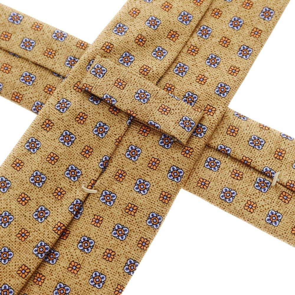 [Used] Mattabisch 3-fold silk small pattern tie, light brown x orange [Size -] [BRW] [S/S/A/W] [Condition Rank A] [Men&