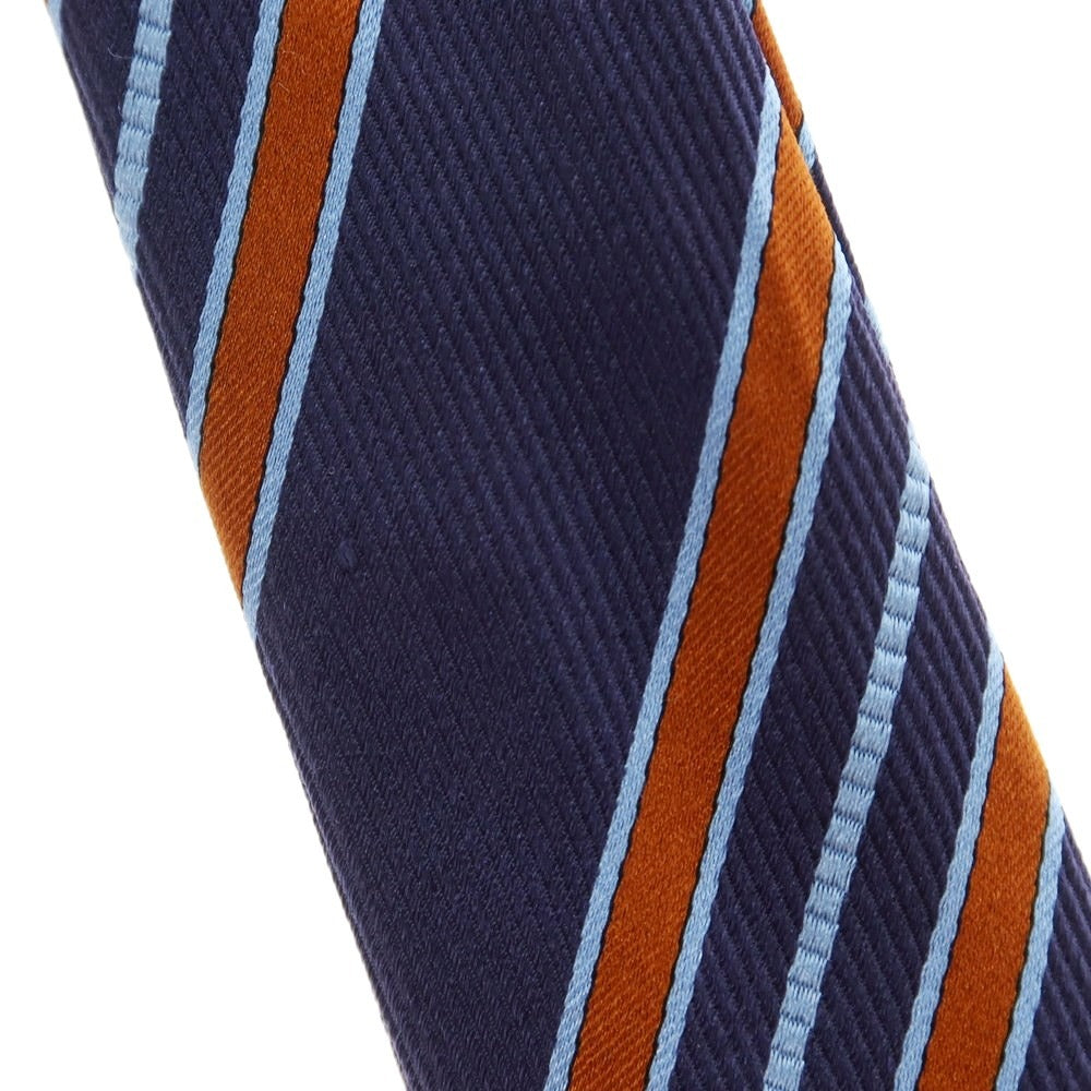 [Used] Rigatti Sette Pieghe Silk Striped Necktie Navy x Dark Orange [Size -] [NVY] [S/S/A/W] [Condition Rank B] ​​[Men&