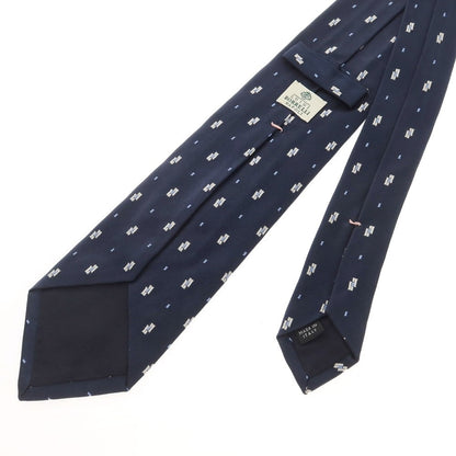 [Used] Luigi Borrelli Quattro Pieghe Silk Small Pattern Necktie Navy [Size -] [NVY] [S/S/A/W] [Condition Rank B] ​​[Men&