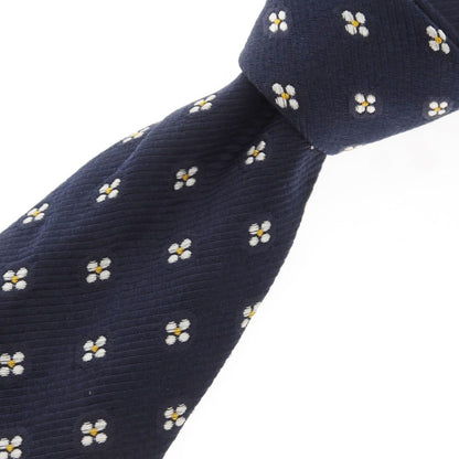 [Used] TINO COSMA 3-fold silk small pattern tie, navy [Size -] [NVY] [S/S/A/W] [Condition Rank B] ​​[Men&