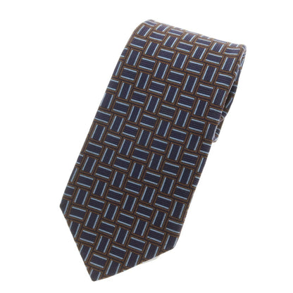 [Used] GIAMPIERO Quattro Pieghe Silk Necktie Navy x Brown [Size -] [NVY] [S/S/A/W] [Condition Rank B] ​​[Men&