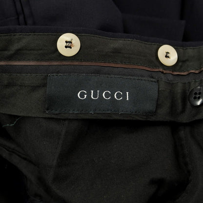 【中古】グッチ GUCCI ウール系 ドレススラックスパンツ ネイビー【 表記なし（XL位） 】【 状態ランクC 】【 メンズ 】
[BPD]