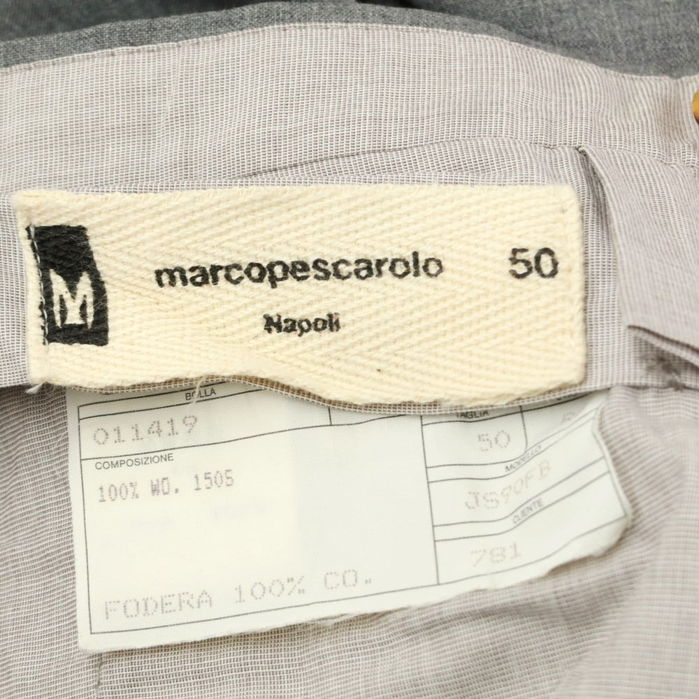 [Used] Marcopescarolo wool dress slacks pants, grey [50] [Condition rank D] [Men&