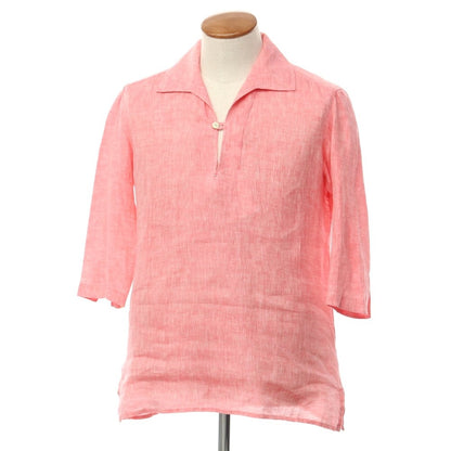 [Used] CIRIELLO Linen 3/4 Sleeve Capri Shirt, Short Sleeve Shirt
 Pink [Size 39] [PNK] [S/S] [Condition Rank D] [Men&